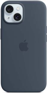casohitech Back Cover for Apple iPhone 13, iPhone 13, Apple iPhone 14, iPhone 14, Silicone Case, Storm Blue