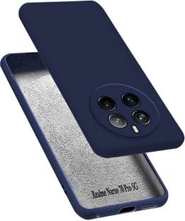 MOBIDEER Back Cover for Realme Narzo 70 Pro 5G, Matte Rubberized Soft Silicone Protective Cloth Inside