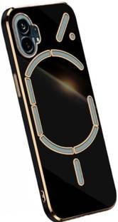 LOWCOST ASM Back Cover for Nothing Phone (1), Luxury Plating Square Frame Silicone Case For Nothing Phone 1