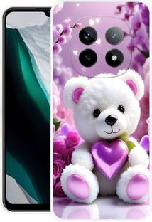 icusto Back Cover for realme P2 Pro 5G, RMX3987 For Her, cute teddy bear Printed Back Cover