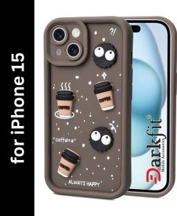 DARKFIT Back Cover for Apple iPhone 15 , 3D Coffee Design Case