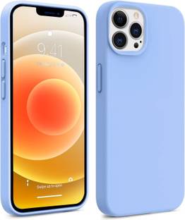 Coverskart Liquid Silicone Back Cover for Apple iPhone 13 Pro, Logo Embossed Shock Proof Microfiber Case