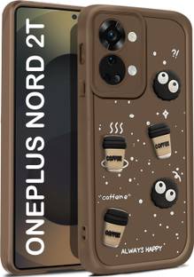Vshop Back Cover for OnePlus Nord 2T 5G Cute Fun Cartoon 3D Ball Coffee Case