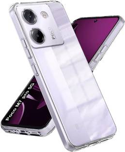 Teleform Back Cover for Poco M7 Pro 5G soft clear high quality transparent cover(Transparent)