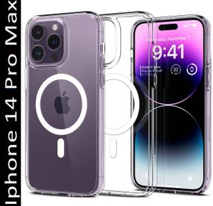 FIEUSCHE Back Cover for Apple Iphone 14 Pro Max Ultra Hybrid Transparent Case (TPU + Silicon Crystal Clear)