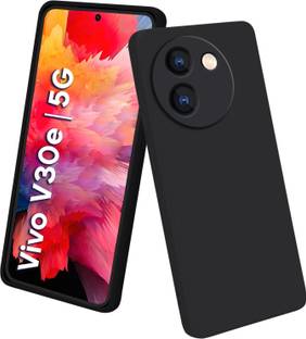 Vshop Back Cover for Liquid Silicon Back Cover Case for Vivo V30e 5G