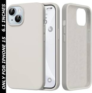 VONZEE Back Cover for Apple iPhone 15 Liquid Silicone 3 Layer Microfiber Cloth Lining Smooth Touch Case