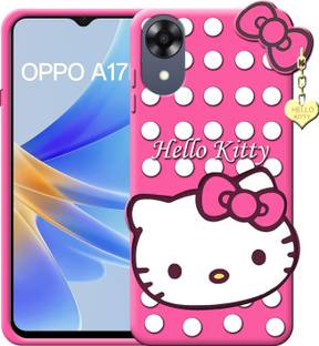 Rance Back Cover for Oppo A17K | 3D Cute Doll | Soft Girl Back Cover with Pendant