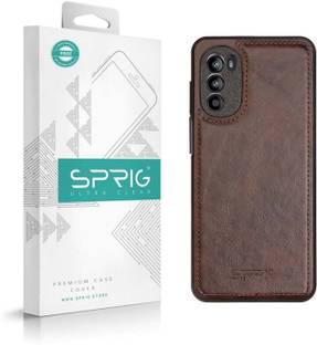 Sprig Glossy Leather Back Cover for MOTOROLA g82 5G, Motorola G82, Moto G82