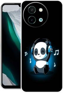 iprinto Back Cover for vivo Y58 5G, V2355 CUTE PANDA Printed Back Cover