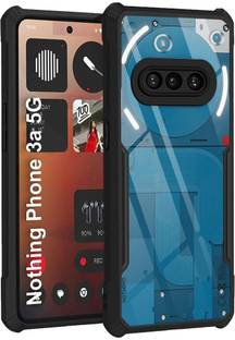 vmt stock Back Cover for Nothing Phone 3a 5G (PC & TPU, Black Bumper)