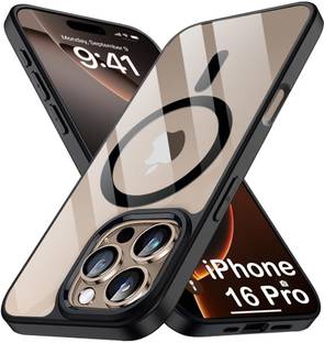 MOBIDEER Back Cover for iPhone 16 Pro, Compatible with MagSafe | Not Yellowing & Scratch-Resistant