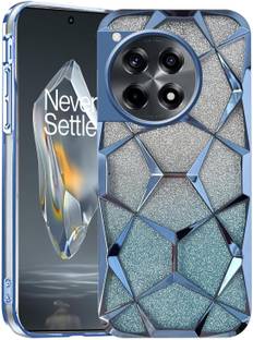 AMEYAA Back Cover for Oneplus 11R Luxury Electroplated Geometric 3D Cube Diamond Bling Shiny Soft Cover