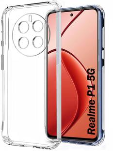 MOBIDEER Back Cover for Realme P1 5G, Camera Protection, Slim Shockproof, Anti-Dust Plugs Built-in, Bumper Case