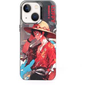KLAH Back Cover for Apple iPhone 13, 3D Anime One Piece Luffy Printed Soft Back Case