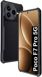 fonfox Back Cover for POCO F7 PRO 5G | PROTECTIVE RAISED EDGES | CRYSTAL CLEAR | HARD CASE |