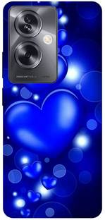 DIKRO Back Cover for OPPO A79 5G, CPH2553, HEARTS, BLUE, HEART, STAR, LOVE