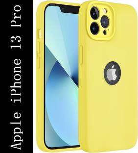 Coverskart Liquid Silicone Back Cover for Apple iPhone 13 Pro, Shock Proof Anti Skid Microfiber Logo View Case