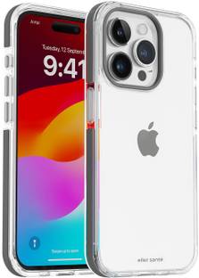 eller santé Back Cover for iPhone 15 Pro Max, Apex Series Metal Camera Screen Protection Phone Case