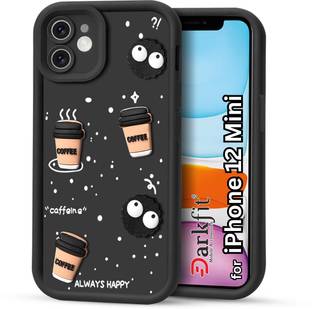 DARKFIT Back Cover for Apple iPhone 12 Mini, 3D Coffee Design Case