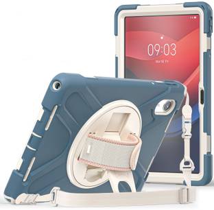 Proelite Front & Back Case for Lenovo idea Tab 11 inch, Rugged 3 Layer Armor case with Hand Grip & Rotating Kickstand