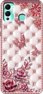 iprinto Back Cover for Infinix HOT 12 Play, X6816C Pink Back Cover