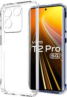 VAPRIF Back Cover for Vivo T2 Pro 5G Camera Protection, Anti-Dust Plug, Slim Shockproof