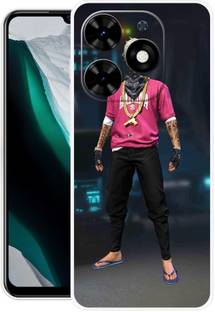 GRAFIQE Back Cover for Tecno Spark Go 2024 FREEFIRE, JUEGO, GUN, METAL, FIRE, BACKGROUND, GARENA