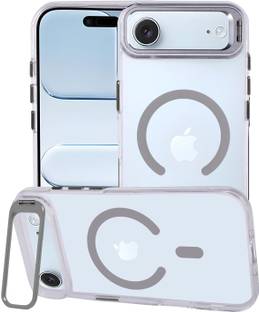 AIBEX Back Cover for Apple iPhone 17 Air| Transparent Slim Case with Built-in Camera Stand | MagSafe Compatible