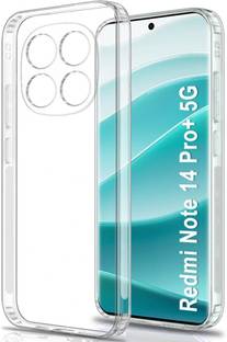ShieldTech Back Cover for Redmi Note 14 Pro Plus 5G - 360° Protection Crystal Clear Soft Case with Cushioned Edges