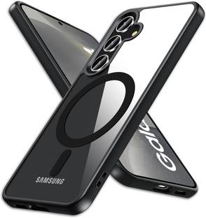 ArmourPro Back Cover for SAMSUNG Galaxy S24 FE 5G, SAMSUNG Galaxy S24 FE 5G, Black Border Transparent Bumper Cover