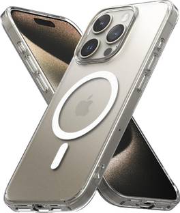 FIEUSCHE Back Cover for Apple iPhone 15 Pro Max Magnetic Case Scratch-Resistant TPU Back Phone Case