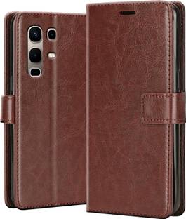 Driden Back Cover for Infinix Note 50S 5G + - Inbuilt Stand & Card Pockets | Hand Stitched | Wallet Flip Case
