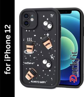 DARKFIT Back Cover for Apple iPhone 12, 3D Coffee Design Case