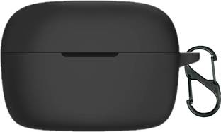 KHR Back Cover for boAt Airdopes 131 PRO Silicone case Cover Full Protective (Black)