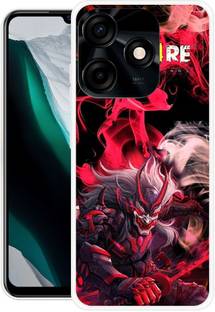 icusto Back Cover for Tecno Spark 10 4G, KI5q Free Fire Back cover