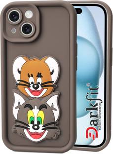 DARKFIT Back Cover for Apple iPhone 14, 3D Tom & Jerry Design Case