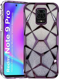 AMEYAA Back Cover for Redmi Note 9 Pro, Redmi Note 9 Pro Max Luxury Electroplated Geometric 3D Cube Diamond