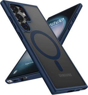 TYSSCHO Back Cover for Galaxy S24 Ultra MagneticFull Camera Protection Slim Wireless Anti-Scratch Matte Case