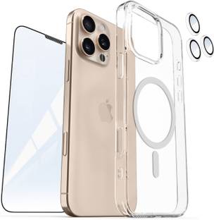 PRYD Back Cover for Apple Iphone 16 Pro Max Cover Toughened & Camera PRotector