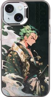 KLAH Back Cover for Apple iPhone 15, 3D Anime Roronoa Zoro, Embossed High Quality Back Case