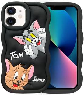 RidivishN Back Cover for iphone 14 plus/15plus soft silicon cute design TOM AND JERRY, for girls and Boyss..