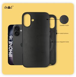 dead Back Cover for APPLE iPhone 16, Leather