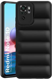 mobies Back Cover for Redmi Note 10 / Redmi Note 10s Protection Black Puffer Protective Case
