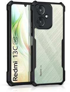 WOW Imagine Back Cover for Redmi 13C 5G | Poco M6 5G 360 Degree Camera Protection | Transparent Hybrid