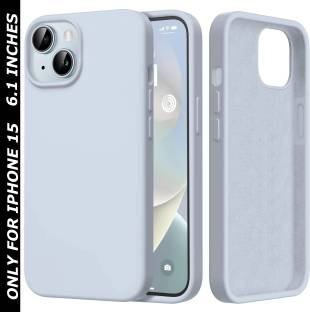 VONZEE Back Cover for Apple iPhone 15 Liquid Silicone 3 Layer Microfiber Cloth Lining Smooth Touch Case