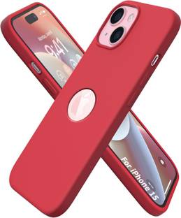VONZEE Back Cover for iPhone 15 Case 6.1 inches, Liquid Silicone 3 Layers Logo Cut Soft Gel Rubber Phone Case