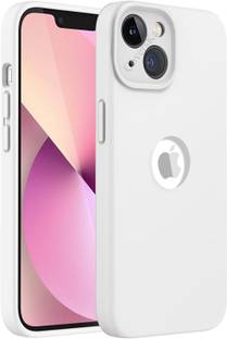 MobiLooks Back Cover for Apple iPhone 14 Plus, Original Silicone Logo Cut Shockproof Full Body Protection Case