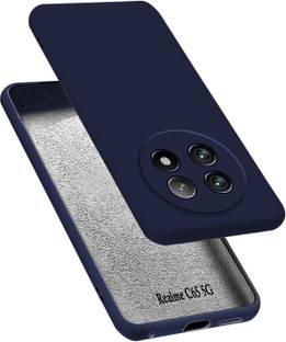 MOBIDEER Back Cover for Realme C65 5G, Matte Rubberized Soft Silicone Protective Cloth Inside