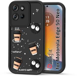 DARKFIT Back Cover for Motorola Edge 50 Neo 5G, 3D Coffee Design Case